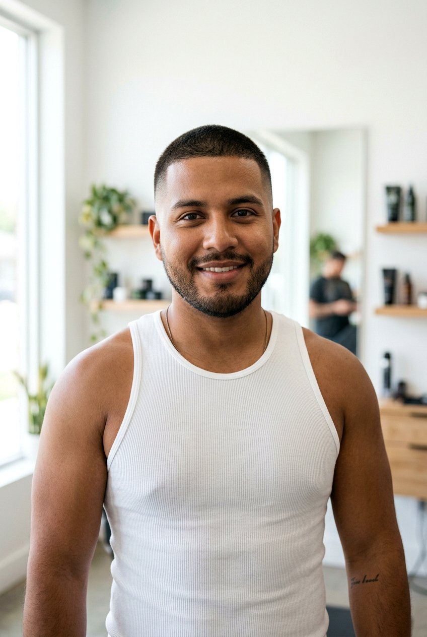 Buzz Cut Men Haircut Round Face - 20 men haircut ideas for round face - 20 men haircut ideas for round face