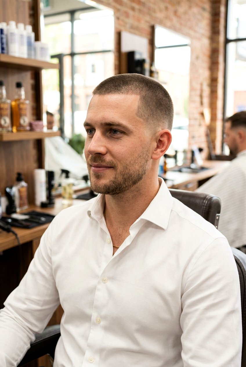 Buzz Cut With Taper - 20 mens haircut for professional office look - 20 men’s haircut for professional office look