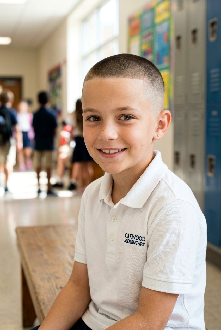 Buzz Cut with High Fade - 20 school ready haircut for boys - 20 school ready haircut for boys