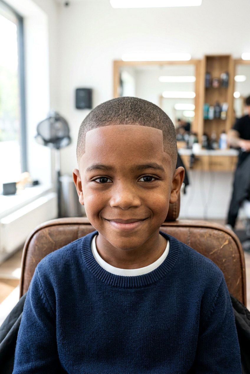 Buzz Cut with Line Up - 20 neat graduation haircuts for boys - 20 neat graduation haircuts for boys