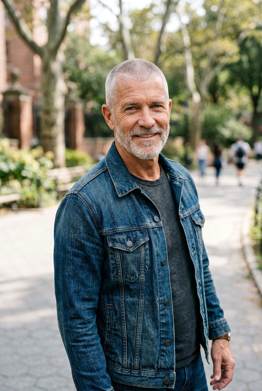 Buzz Cut - 20 mens haircut for mature gray hair - 20 men’s haircut for mature gray hair