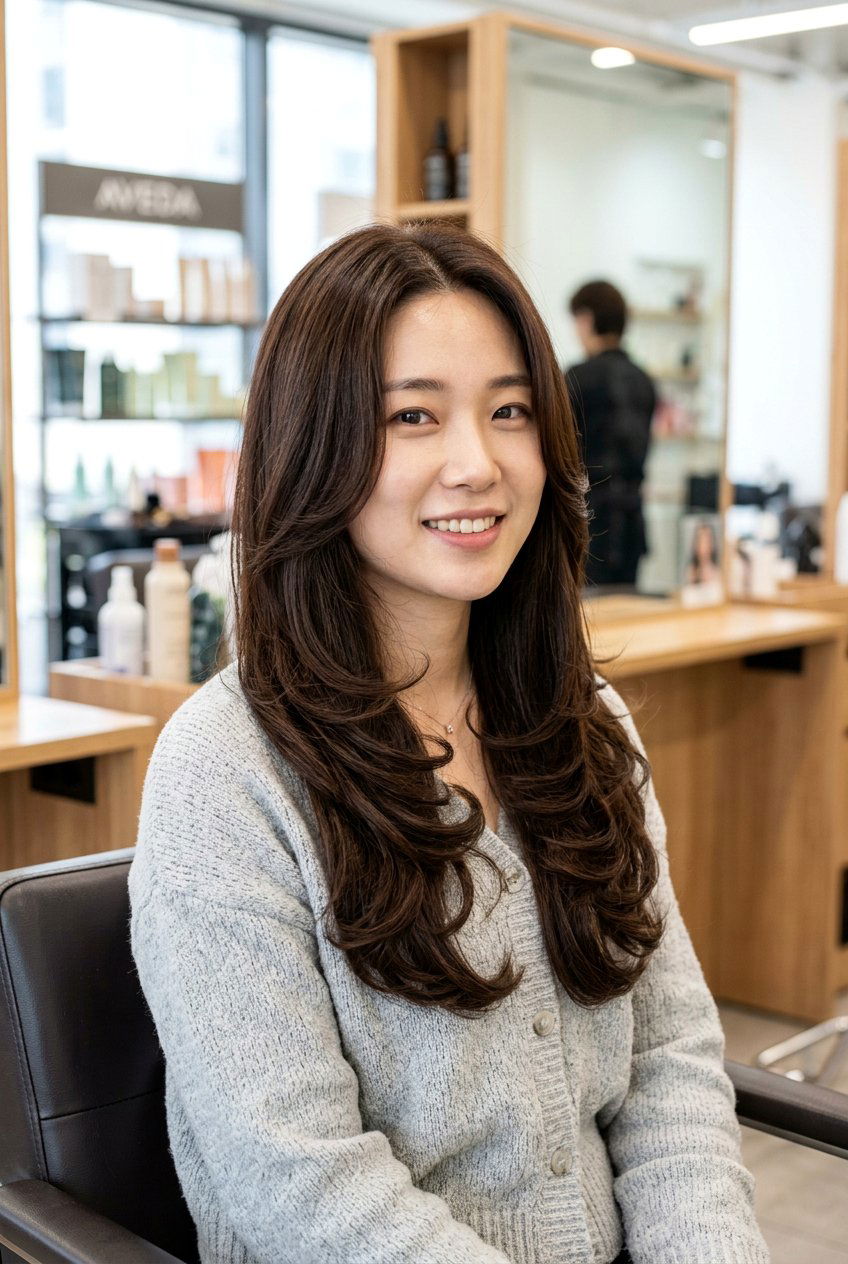 C Curl Perm - 20 korean hairstyles for women - 20 korean hairstyles for women