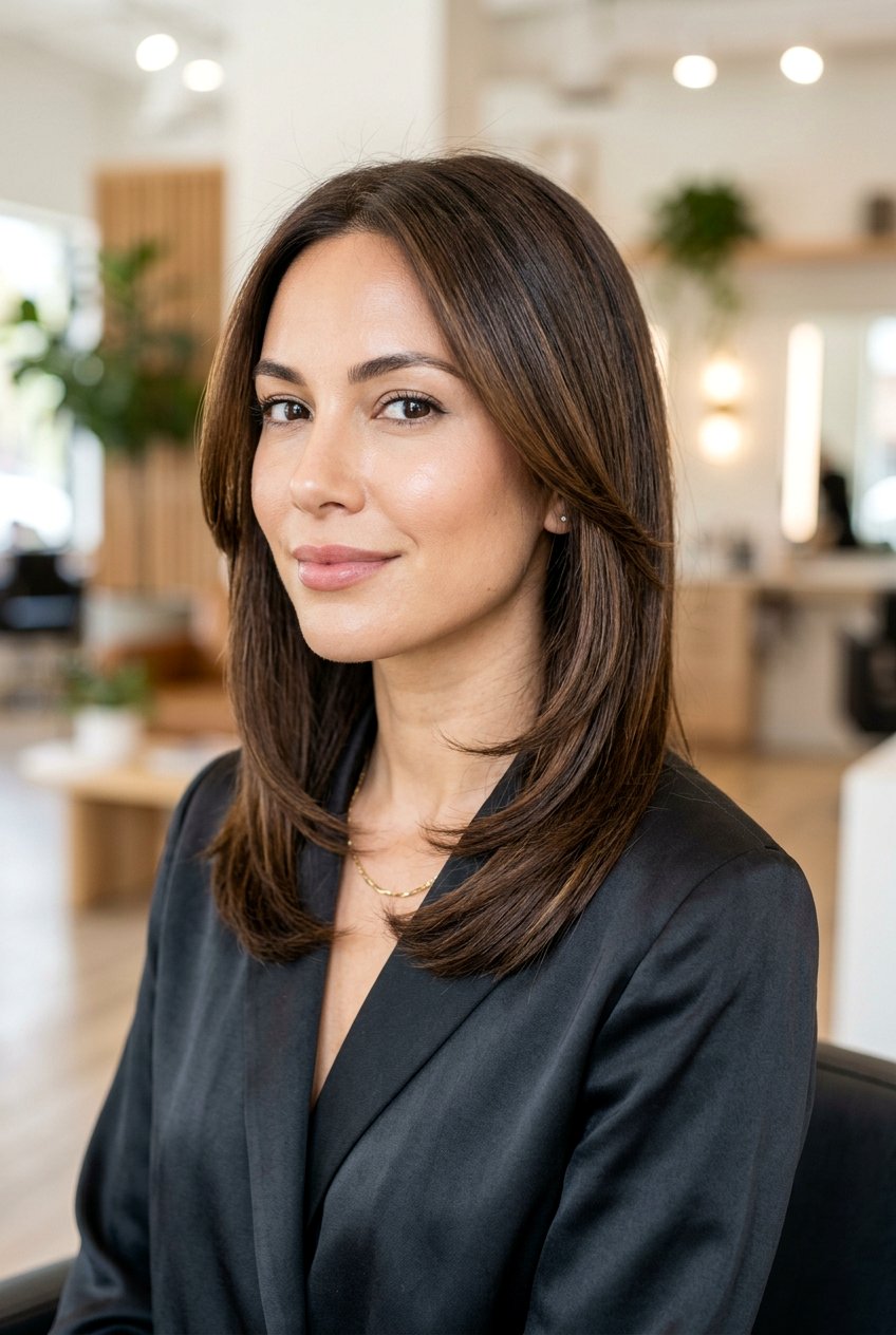 C Cut Layered Straight Hair - 20 layered straight haircuts - 20 layered straight haircuts