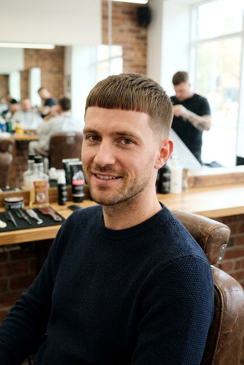 Caesar Cut - 20 hairstyles for men with thin hair - 20 hairstyles for men with thin hair