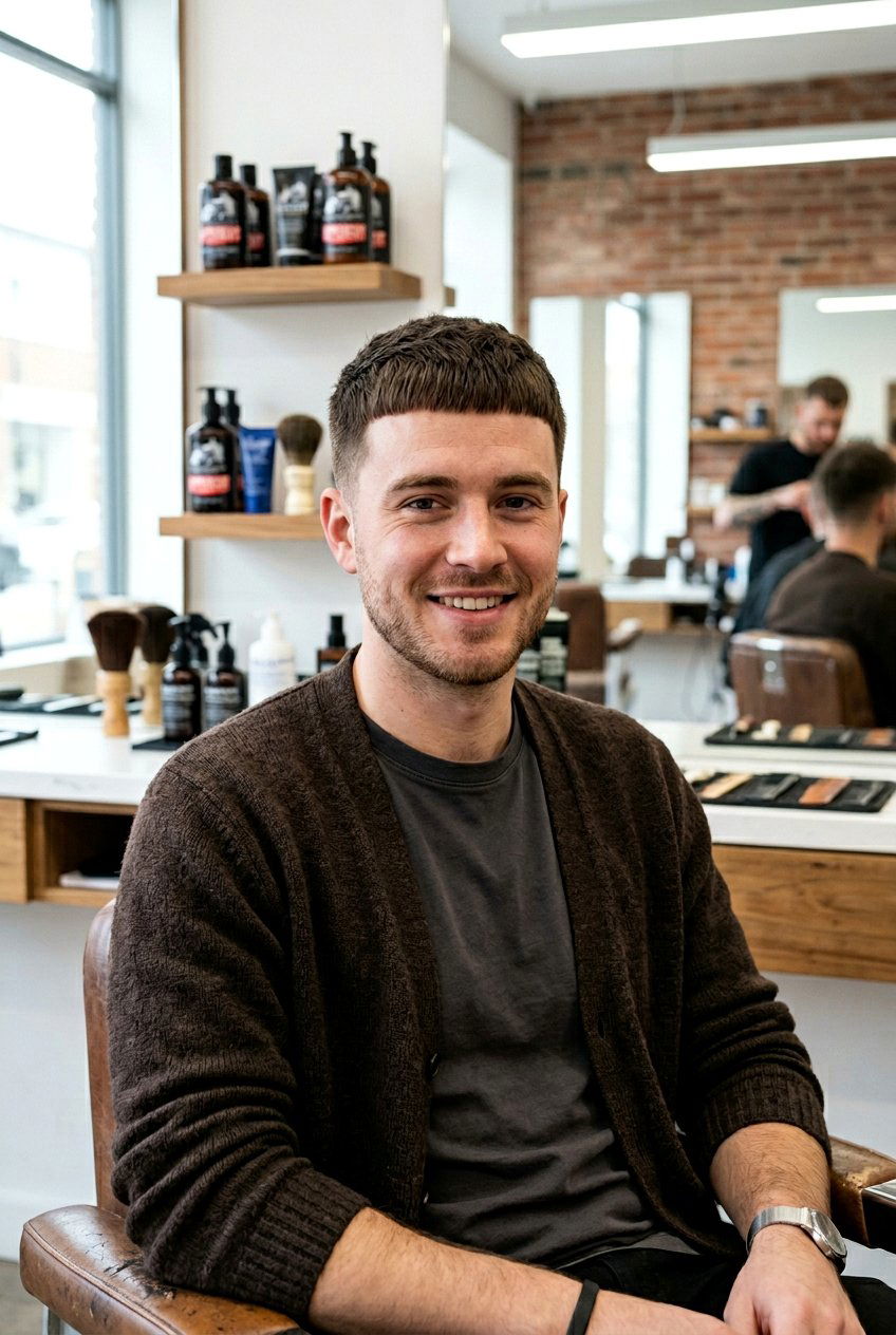 Caesar Cut - 20 men haircut ideas for office - 20 men haircut ideas for office