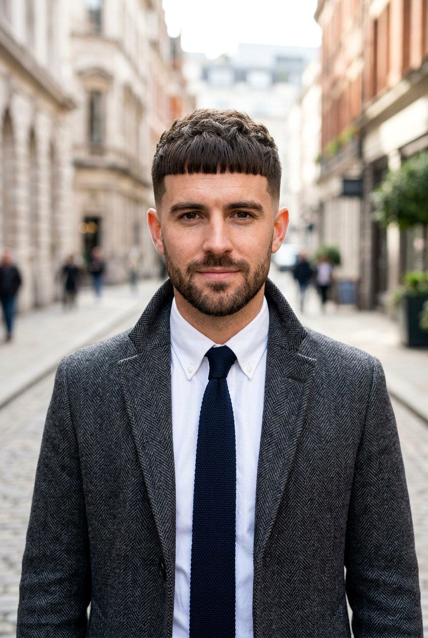 Caesar Cut - 20 mens haircut for receding hairline - 20 men’s haircut for receding hairline