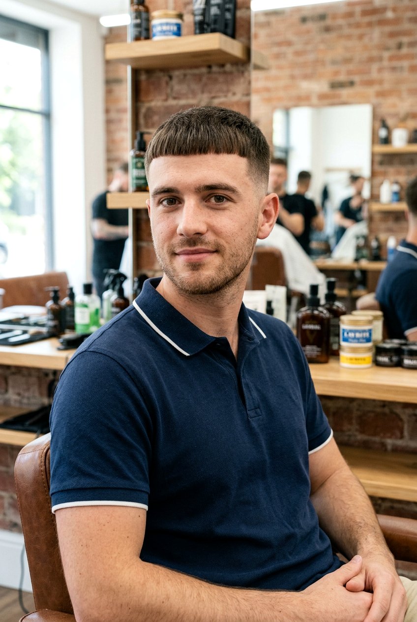 Caesar Cut Men - 20 men haircut for long face shape - 20 men haircut for long face shape