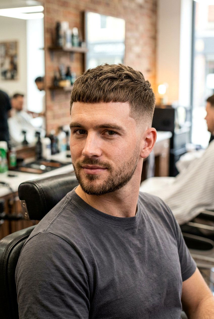 Caesar Taper Fade - 20 taper fade haircut - 20 taper fade haircut
