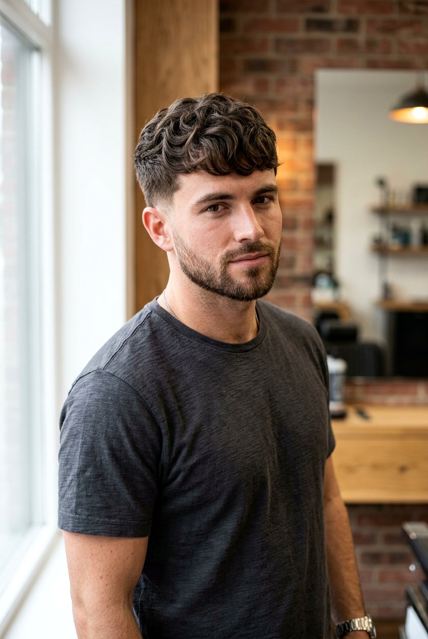 Caesar haircut for wavy hair - 20 caesar haircut - 20 caesar haircut