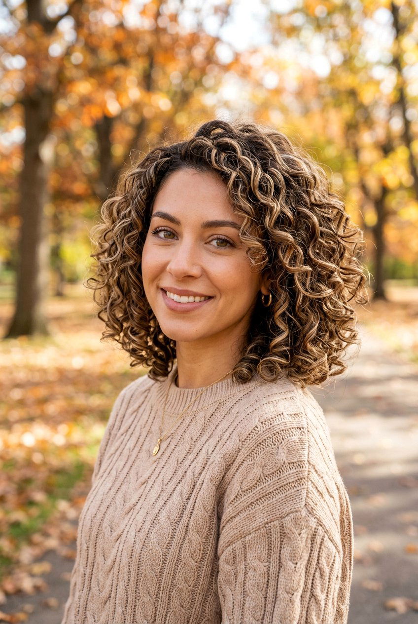 Cappuccino Curly Bob - 20 brunette curly bob color ideas - 20 brunette curly bob color ideas