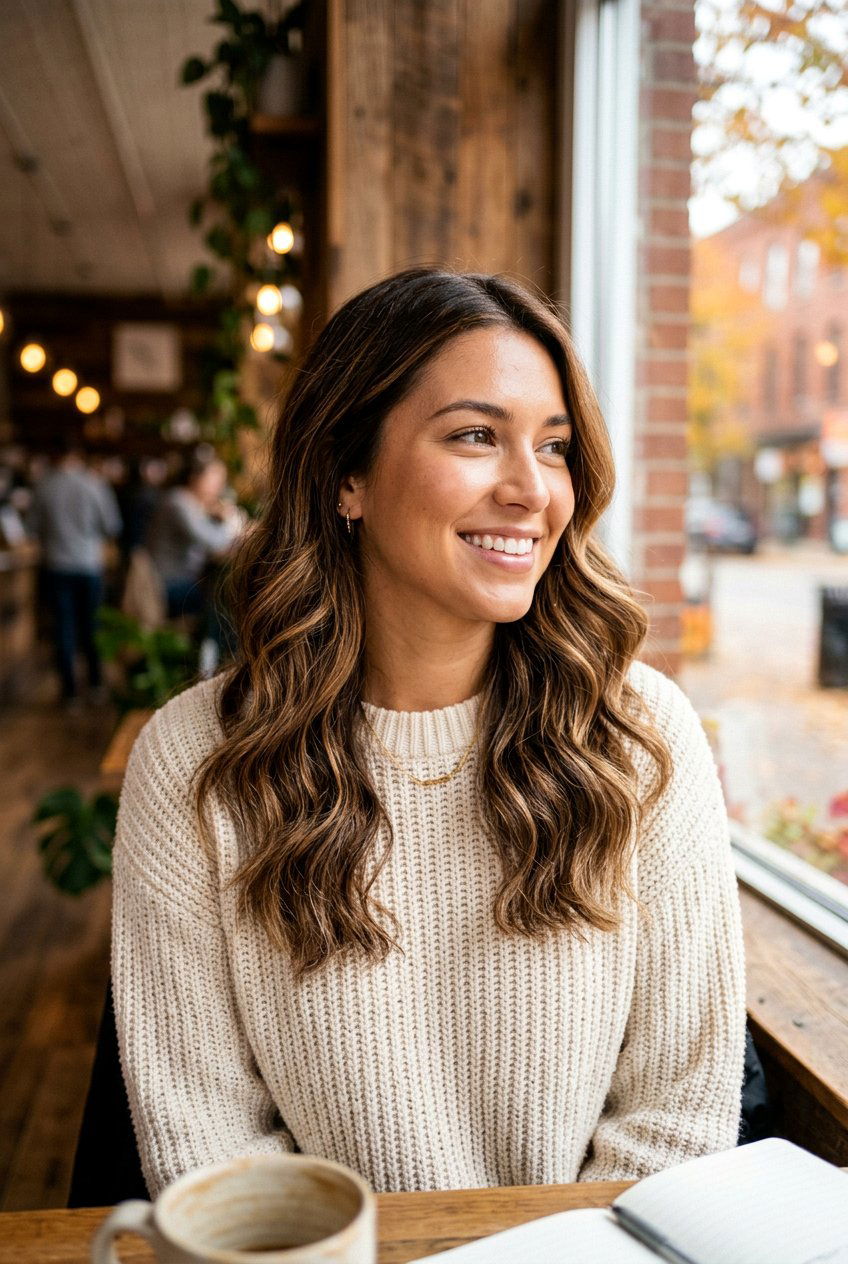 Caramel Babylights On Dark Brunette Hair - 20 babylights for dark brunette hair - 20 babylights for dark brunette hair