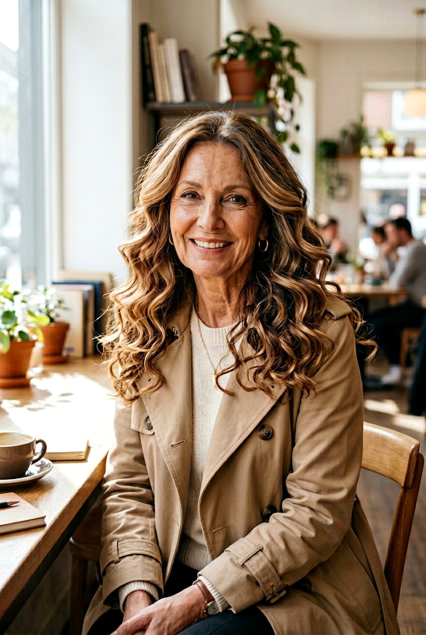 Caramel Balayage - 20 hair color for women over 70 with warm skin tone - 20 hair color for women over 70 with warm skin tone