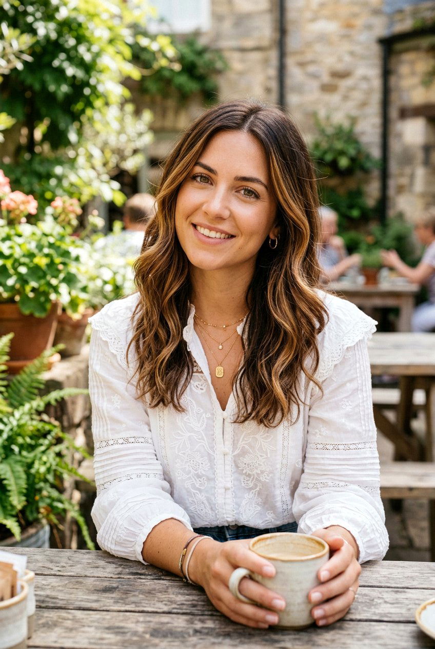 Caramel Balayage - 20 natural dark brunette for mature women - 20 natural dark brunette for mature women