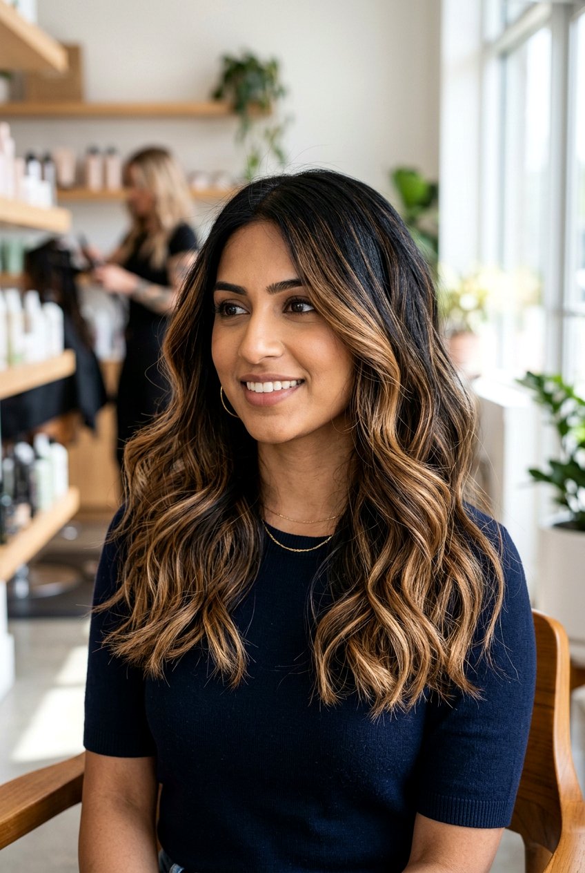 Caramel Balayage Black Hair - 20 melted caramel balayage - 20 melted caramel balayage