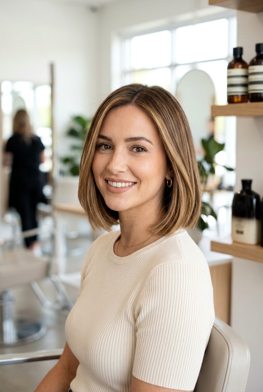 Caramel Balayage Bob - 20 caramel balayage for short hair - 20 caramel balayage for short hair