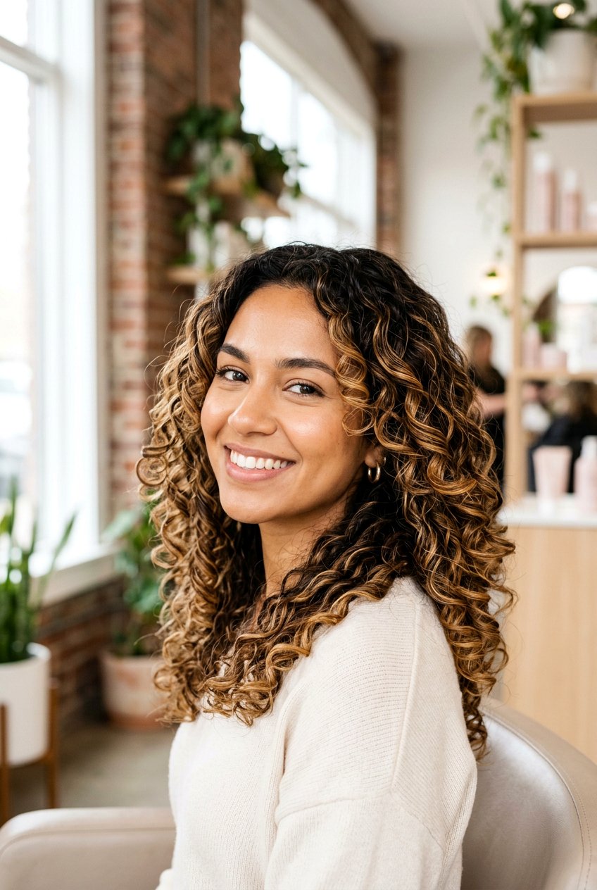 Caramel Balayage Curly Hair - 20 melted caramel balayage - 20 melted caramel balayage