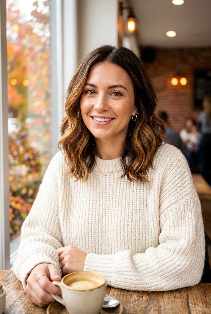 Caramel Balayage Lob - 20 brunette bob balayage ideas - 20 brunette bob balayage ideas