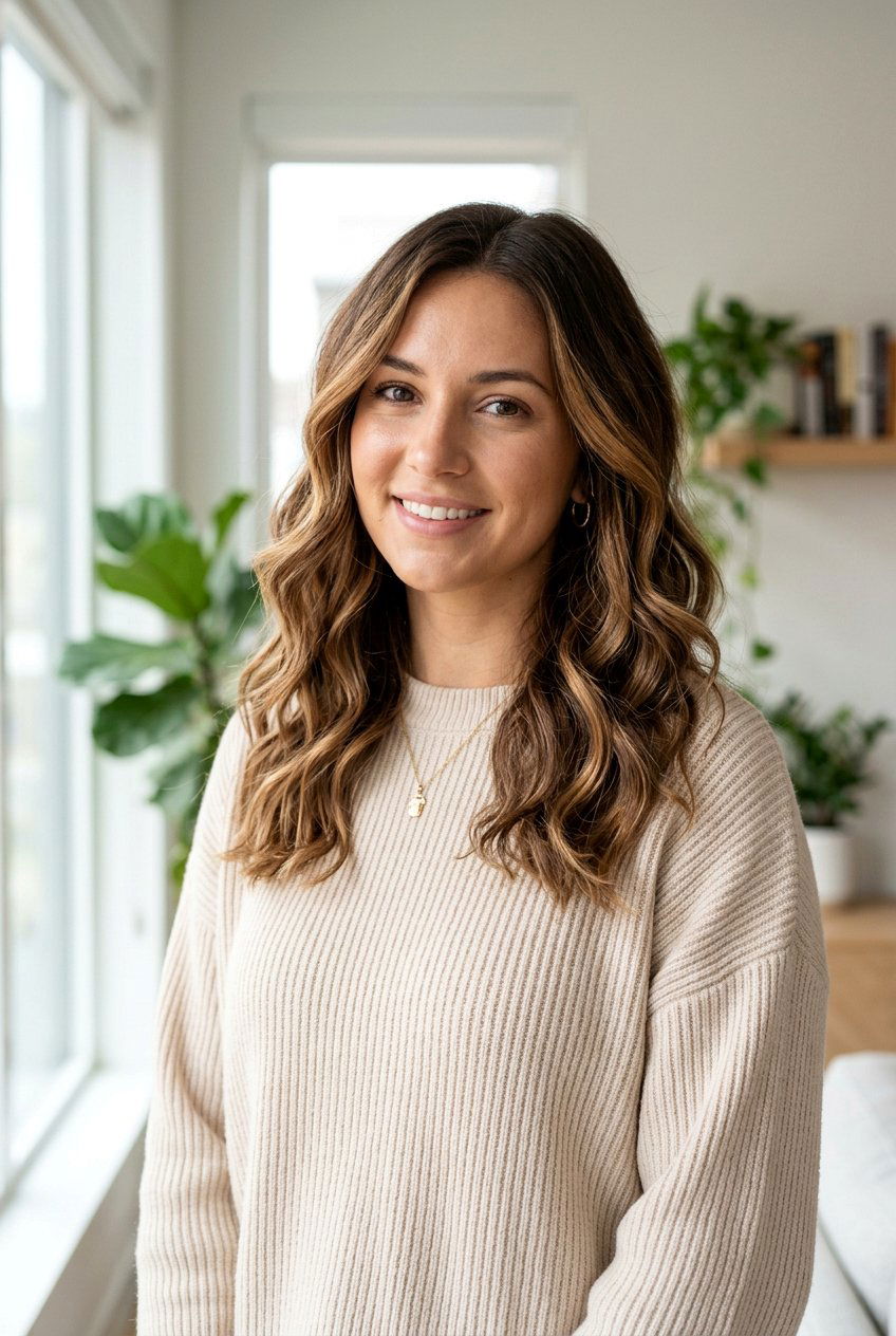 Caramel Balayage On Brown Hair - 20 blended highlights on brown hair - 20 blended highlights on brown hair