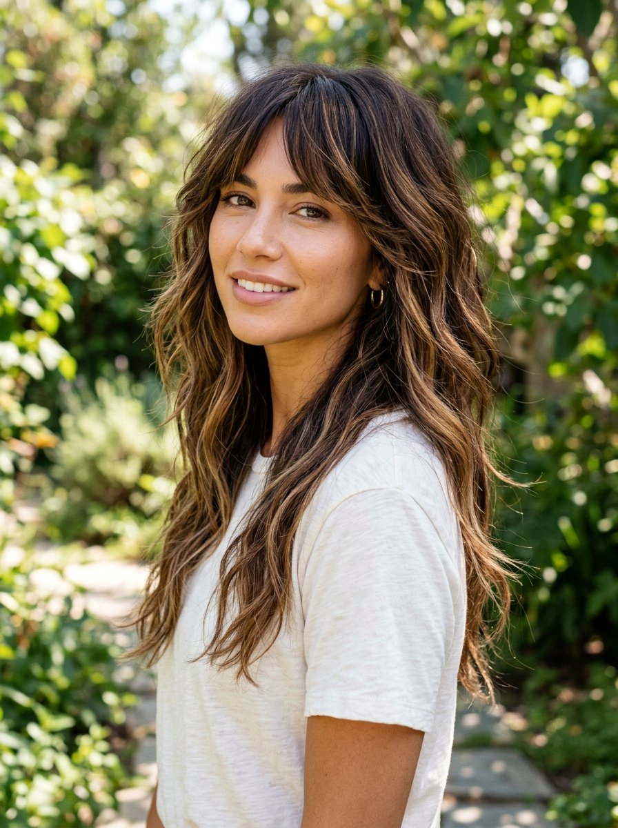 Caramel Balayage On Layered Brunette Hair - 20 warm caramel balayage for brunettes - 20 warm caramel balayage for brunettes