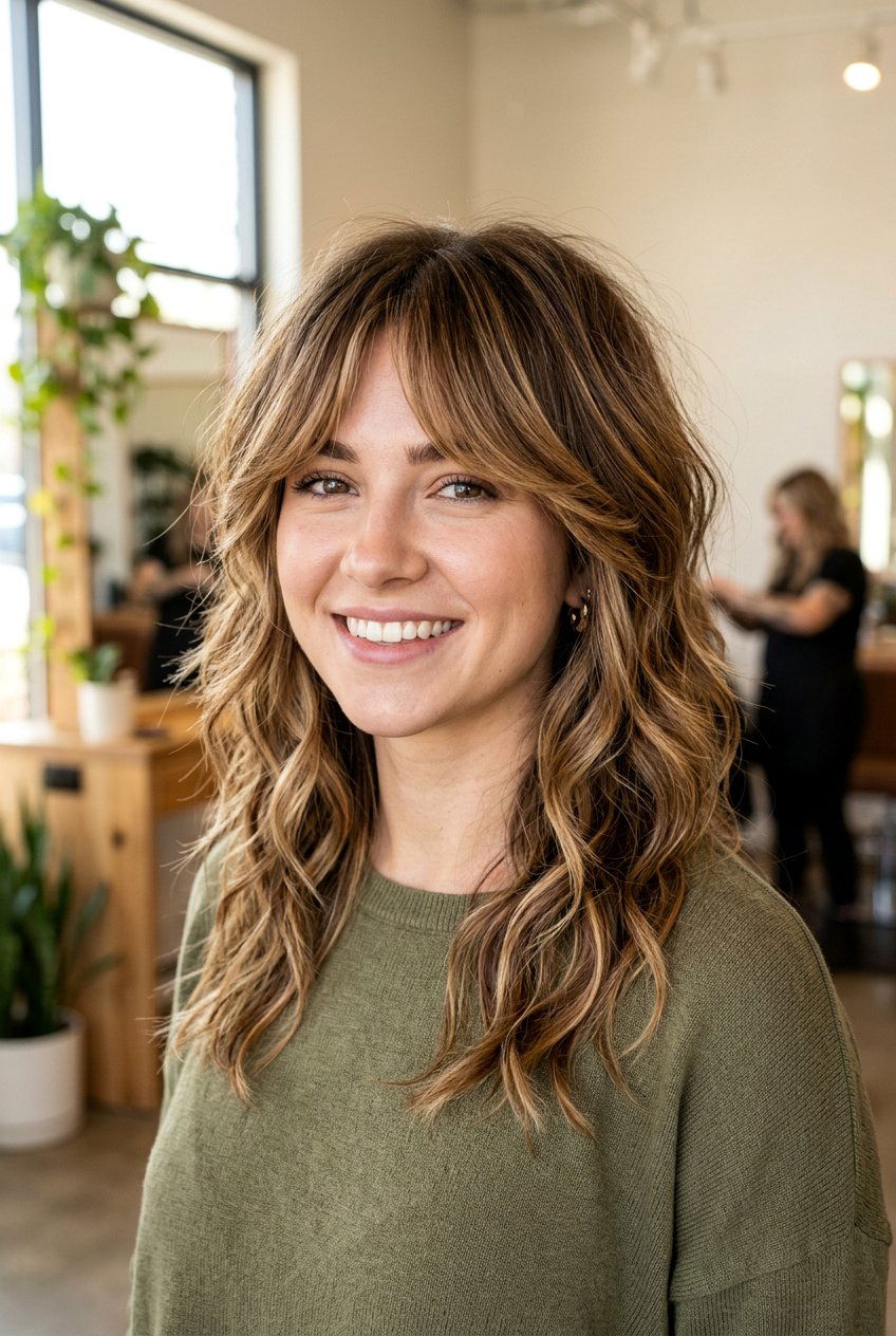 Caramel Balayage On Warm Shag Haircut - 20 caramel balayage for warm skin tones - 20 caramel balayage for warm skin tones