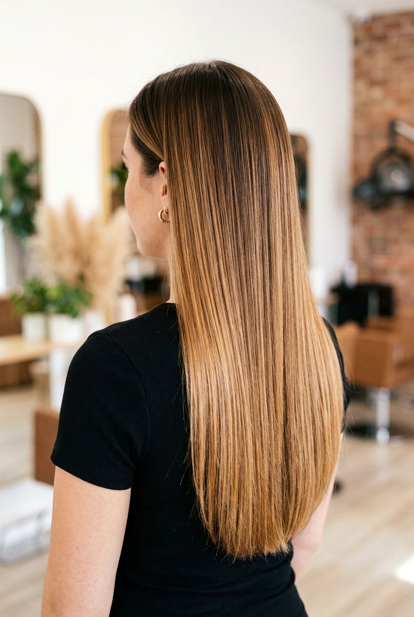 Caramel Balayage Straight Hair - 20 melted caramel balayage - 20 melted caramel balayage