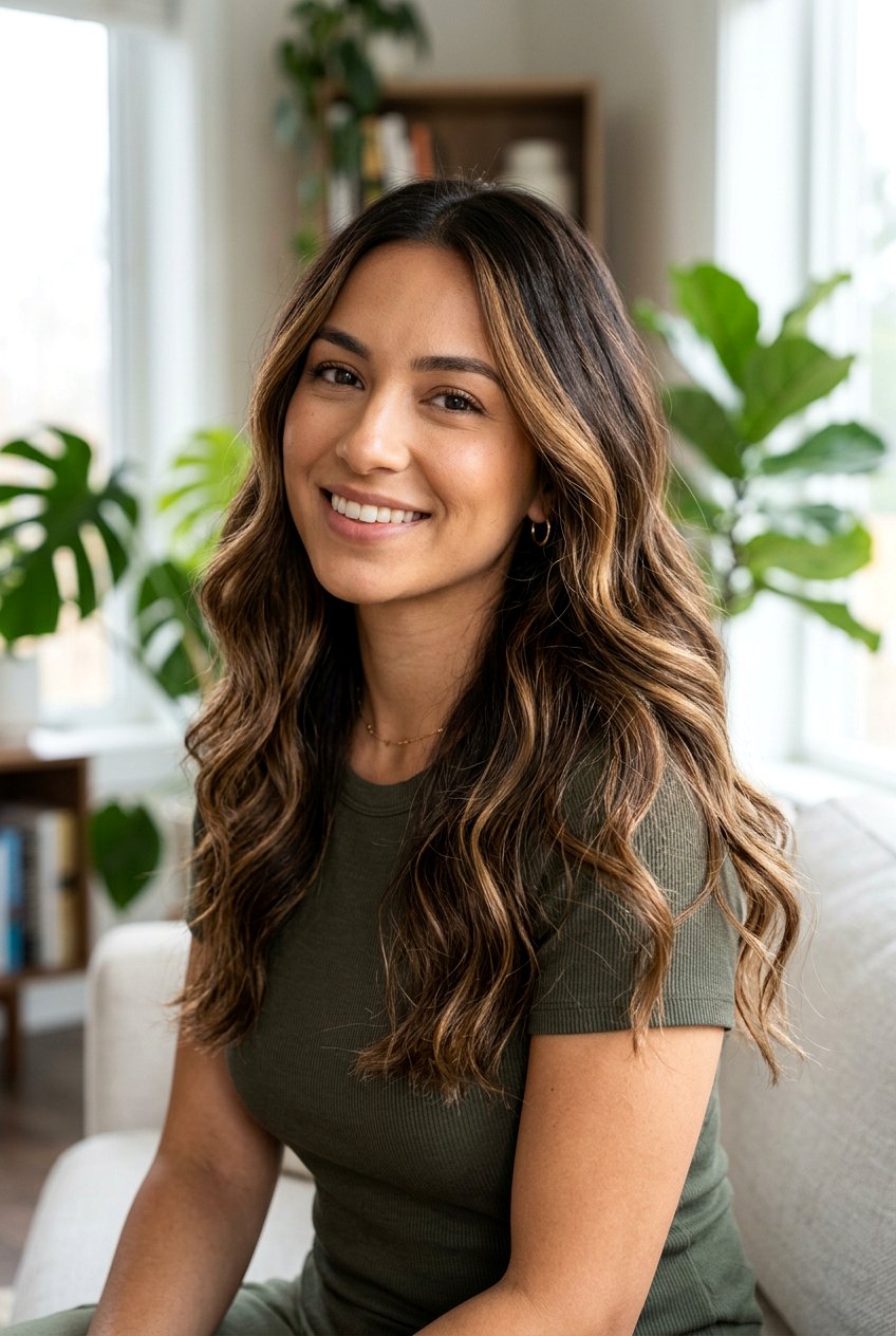 Caramel Balayage on Dark Brunette Hair - 20 brunette hair makeover ideas - 20 brunette hair makeover ideas