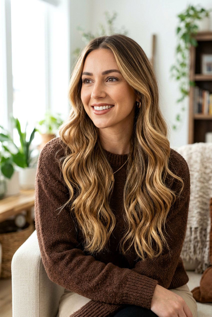 Caramel Blonde Balayage - 20 low maintenance hair color for blondes - 20 low maintenance hair color for blondes