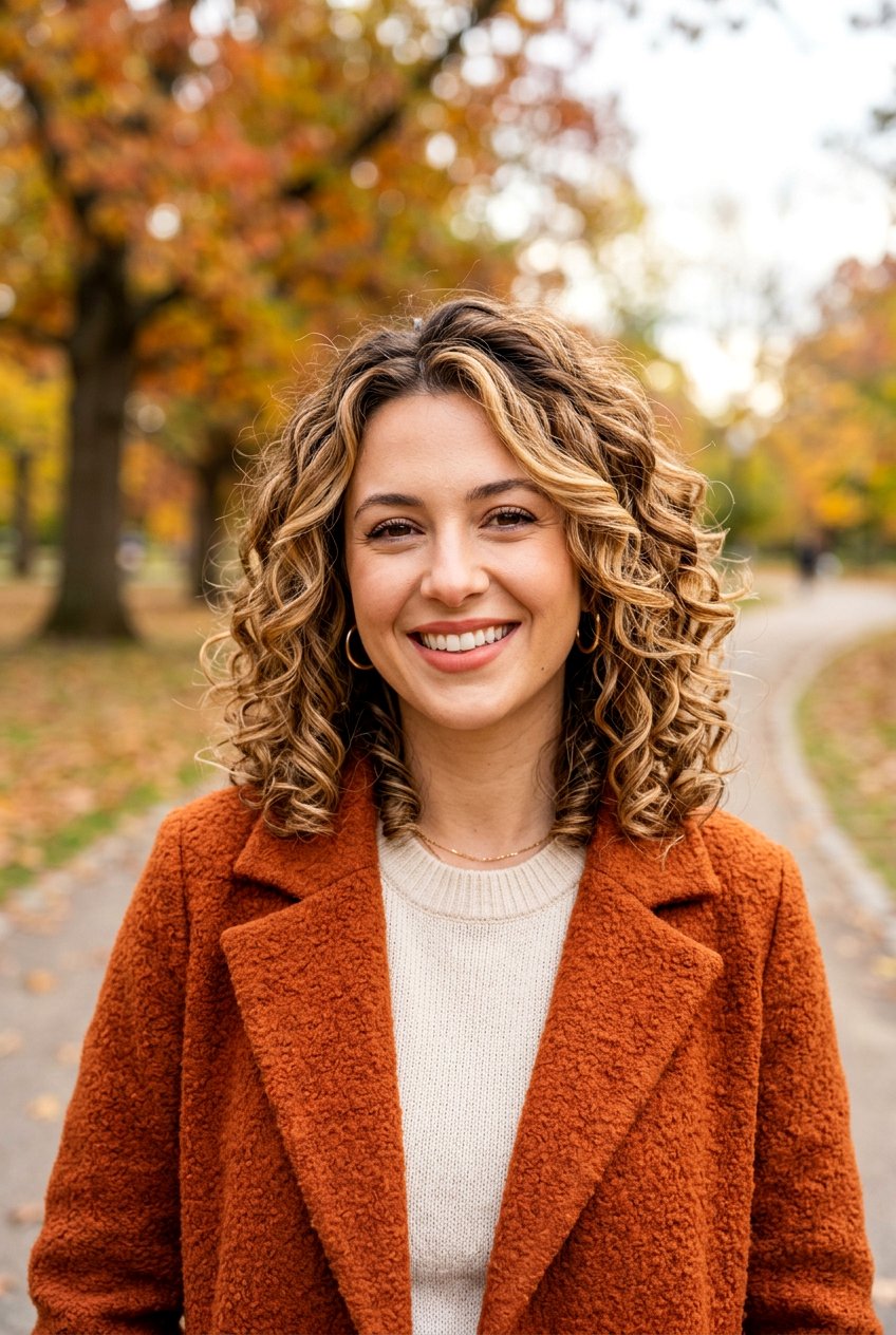 Caramel Blonde Balayage Curly Lob - 20 blonde balayage for curly lob - 20 blonde balayage for curly lob