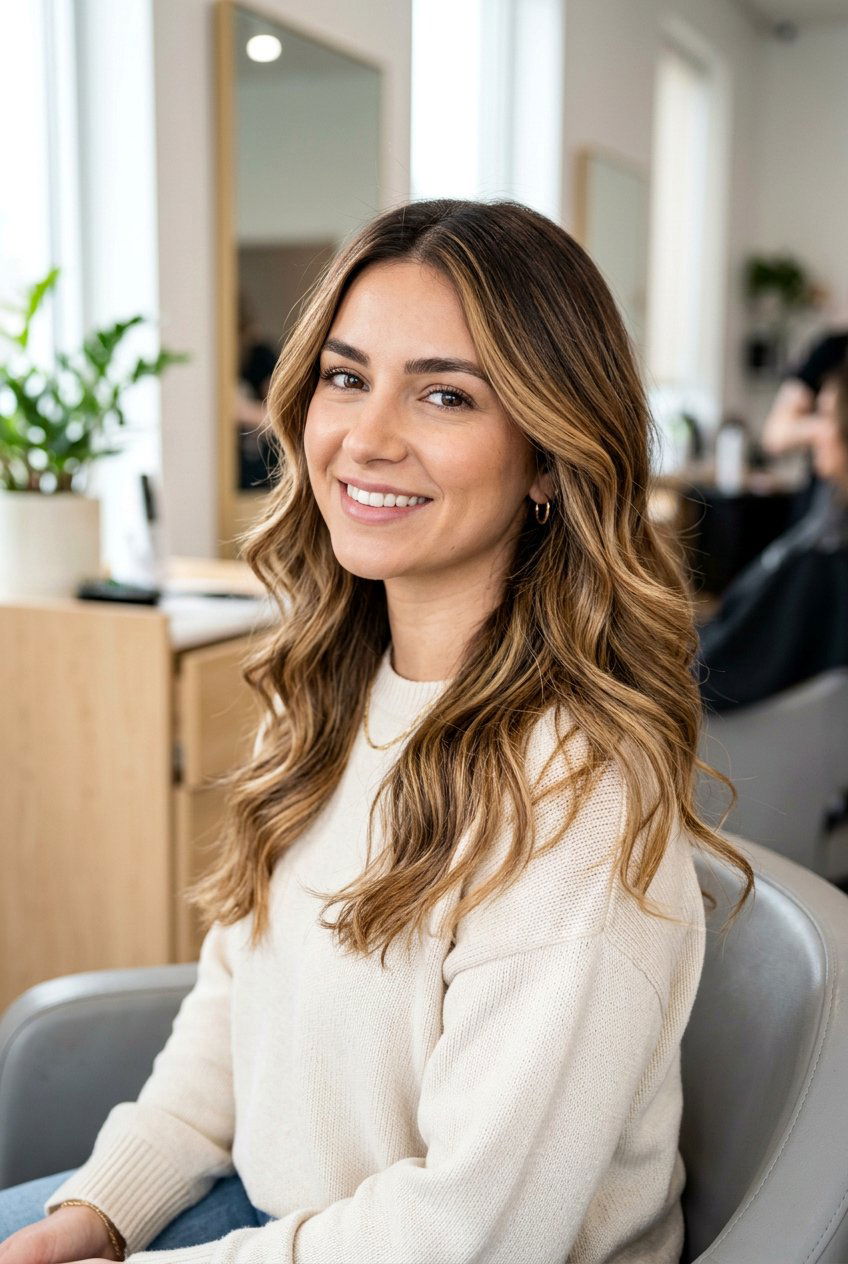 Caramel Blonde Balayage On Brunette Base - 20 low maintenance blonde balayage - 20 low maintenance blonde balayage