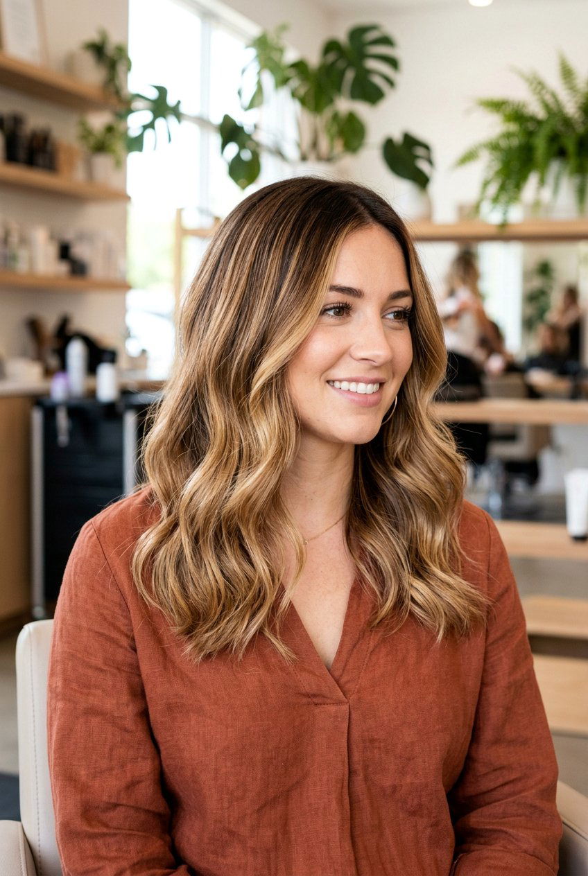 Caramel Blonde Balayage Shoulder Length Hair - 20 mature women blonde balayage ideas - 20 mature women blonde balayage ideas