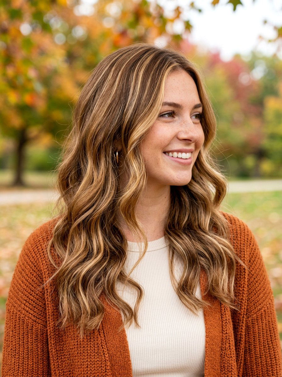 Caramel Blonde Highlights On Wavy Hair - 20 classy blonde highlights ideas - 20 classy blonde highlights ideas