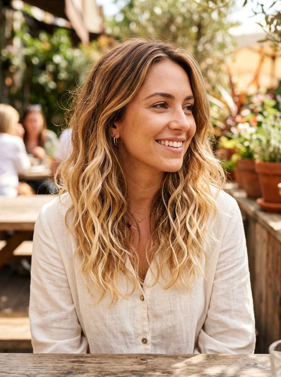 Caramel Bronde Medium Wavy Hair - 20 caramel bronde balayage for brunettes - 20 caramel bronde balayage for brunettes