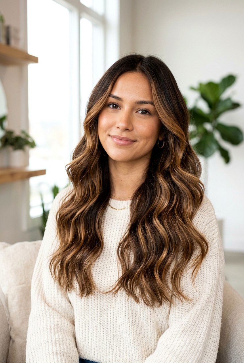 Caramel Brunette Balayage - 20 modern brunette balayage ideas - 20 modern brunette balayage ideas