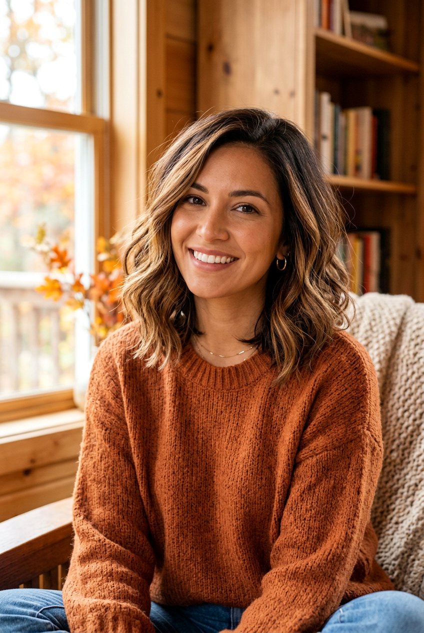 Caramel Brunette Balayage Lob - 20 brunette balayage for shoulder length layers - 20 brunette balayage for shoulder length layers