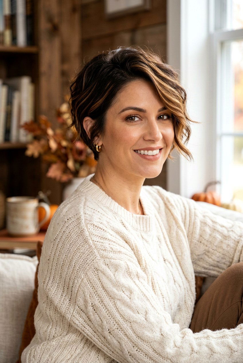 Caramel Brunette Balayage Pixie Bob - 20 brunette balayage for pixie bob - 20 brunette balayage for pixie bob