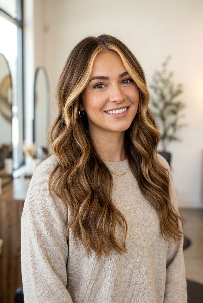Caramel Brunette Balayage With Money Piece Highlights - 20 brunette balayage with face framing highlights - 20 brunette balayage with face framing highlights