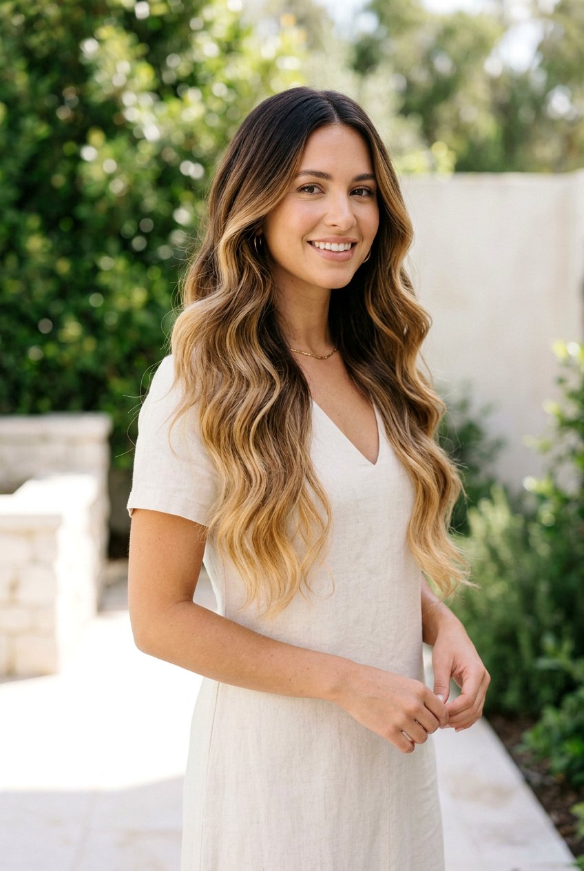 Caramel Brunette Ombre On Long Hair - 20 rich caramel brunette - 20 rich caramel brunette