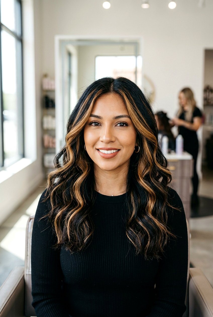 Caramel Chunky Highlights Black Hair - 20 chunky highlights hair - 20 chunky highlights hair