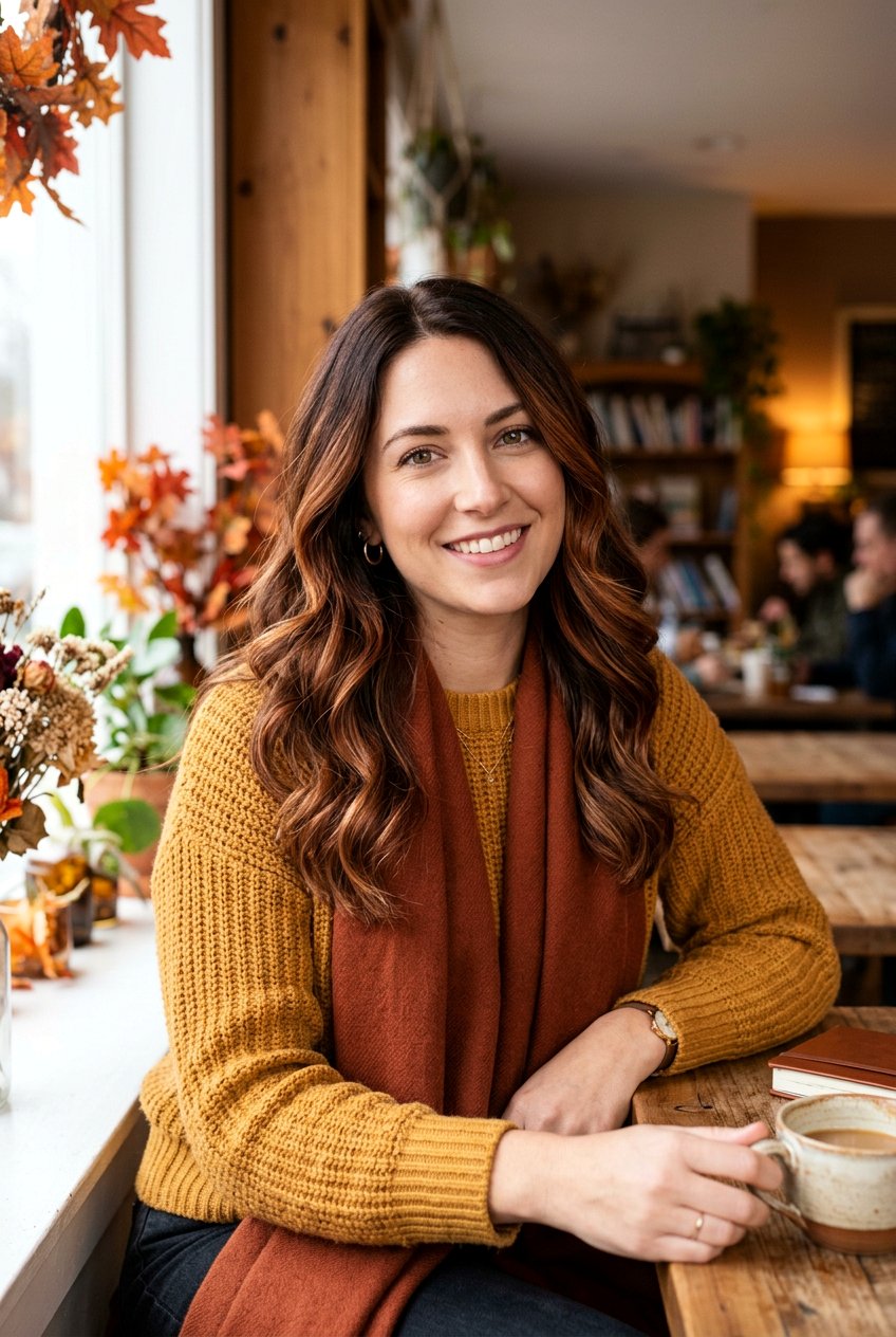 Caramel Cinnamon Hair on Chocolate Base - 20 chocolate caramel hair color ideas - 20 chocolate caramel hair color ideas