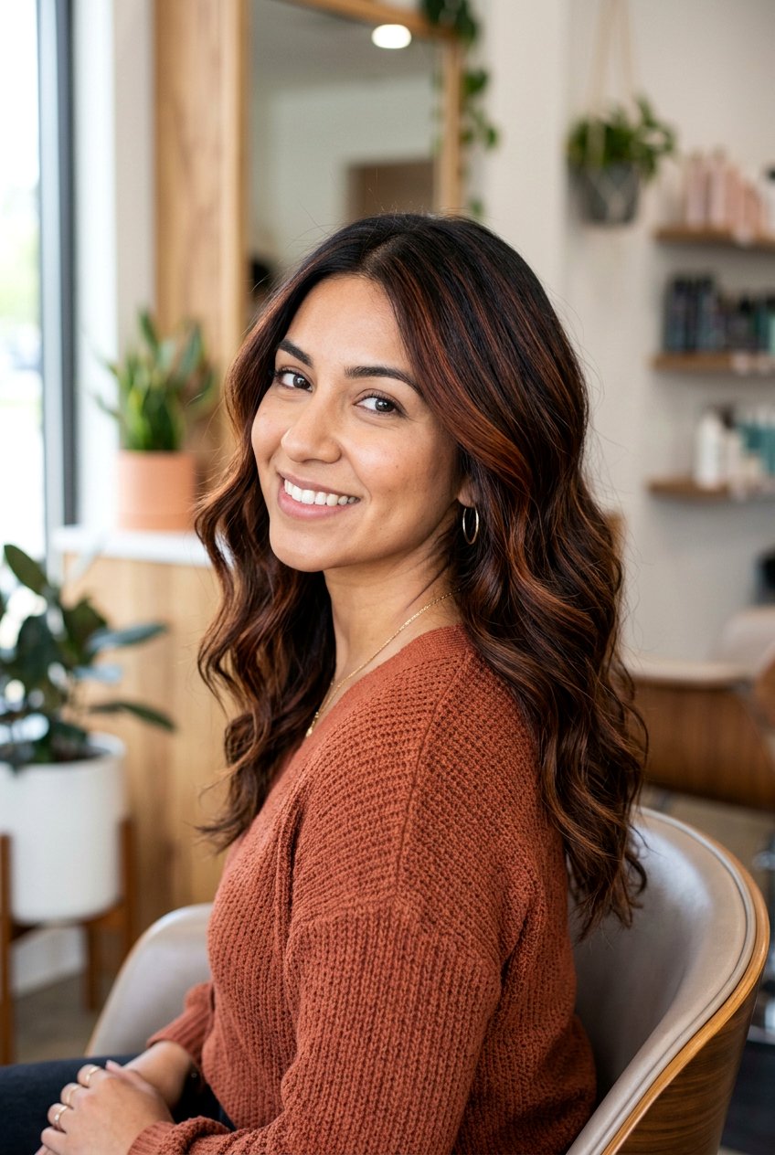 Caramel Cinnamon Highlights - 20 honey caramel highlights for brunettes - 20 honey caramel highlights for brunettes