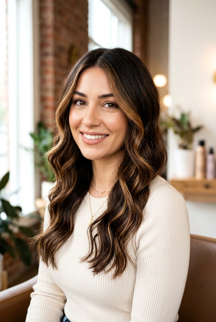 Caramel Hair Contour Brunette - 20 contour highlights hair - 20 contour highlights hair