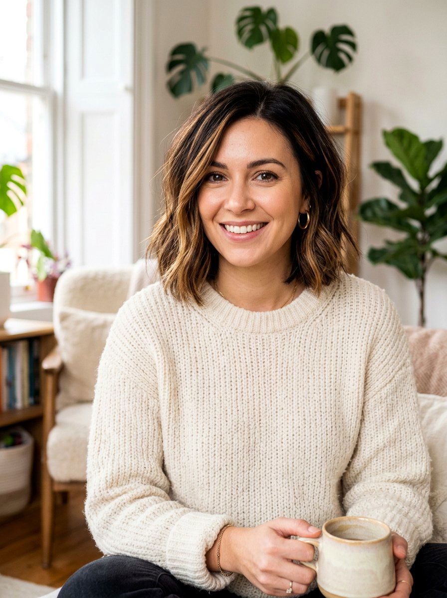 Caramel Highlights On Bob - 20 salon color ideas for shoulder length bob - 20 salon color ideas for shoulder length bob