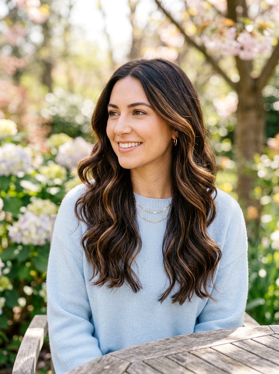 Caramel Highlights On Dark Brown Hair - 20 spring highlights for dark brown hair - 20 spring highlights for dark brown hair