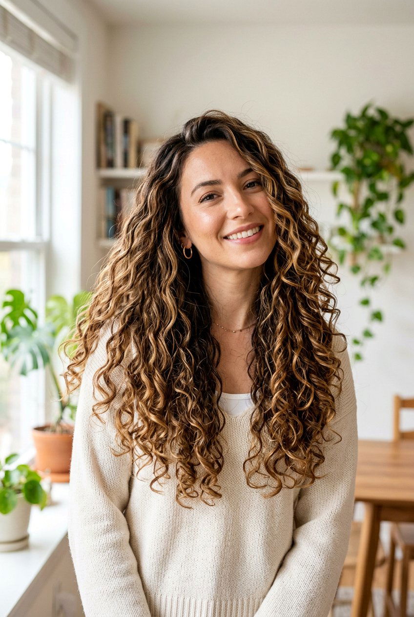 20 Breathtaking Highlights For Curly Hair Women to Rock