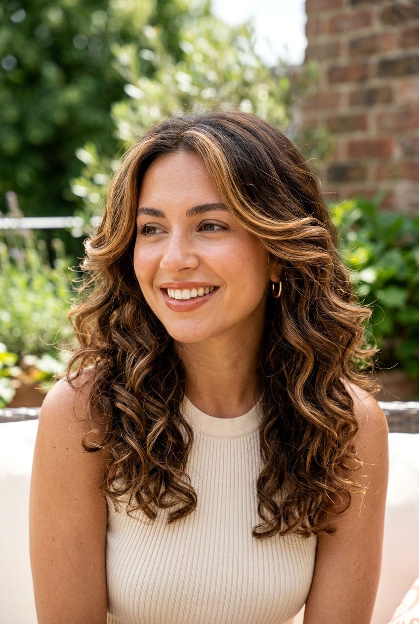 20 Gorgeous Caramel Face Framing Highlights on Brunette Hair