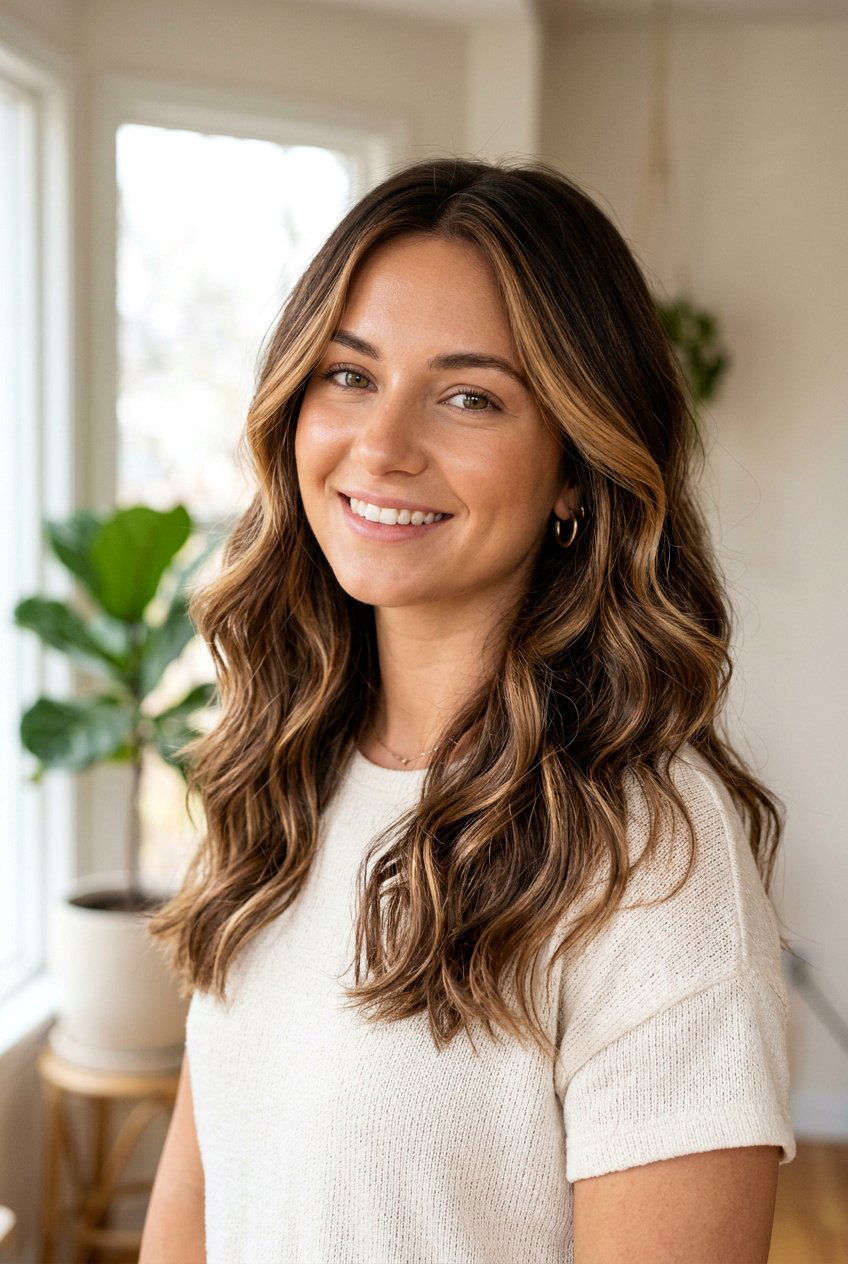 Caramel Highlights on Brown Hair - 20 hair color ideas for warm undertones - 20 hair color ideas for warm undertones