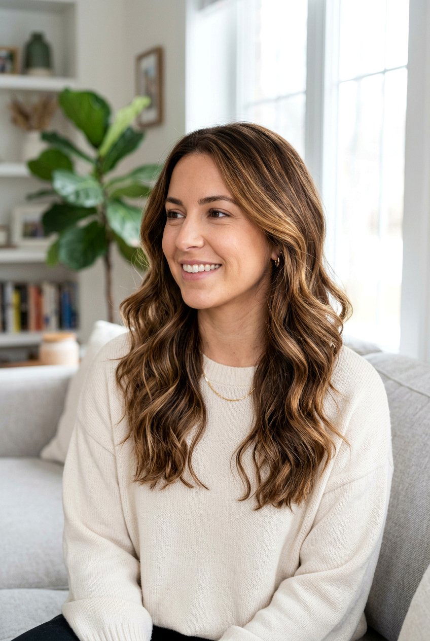 Caramel Highlights with Lowlights on Brown Hair - 20 warm caramel highlights on brown hair - 20 warm caramel highlights on brown hair