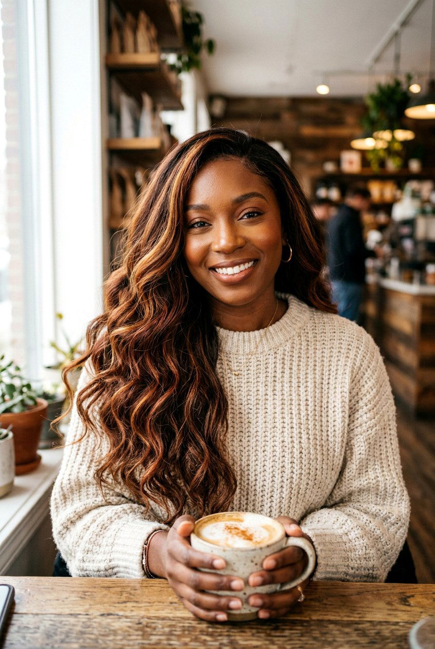 Caramel Latte with Auburn Tones - 20 caramel latte hair color - 20 caramel latte hair color