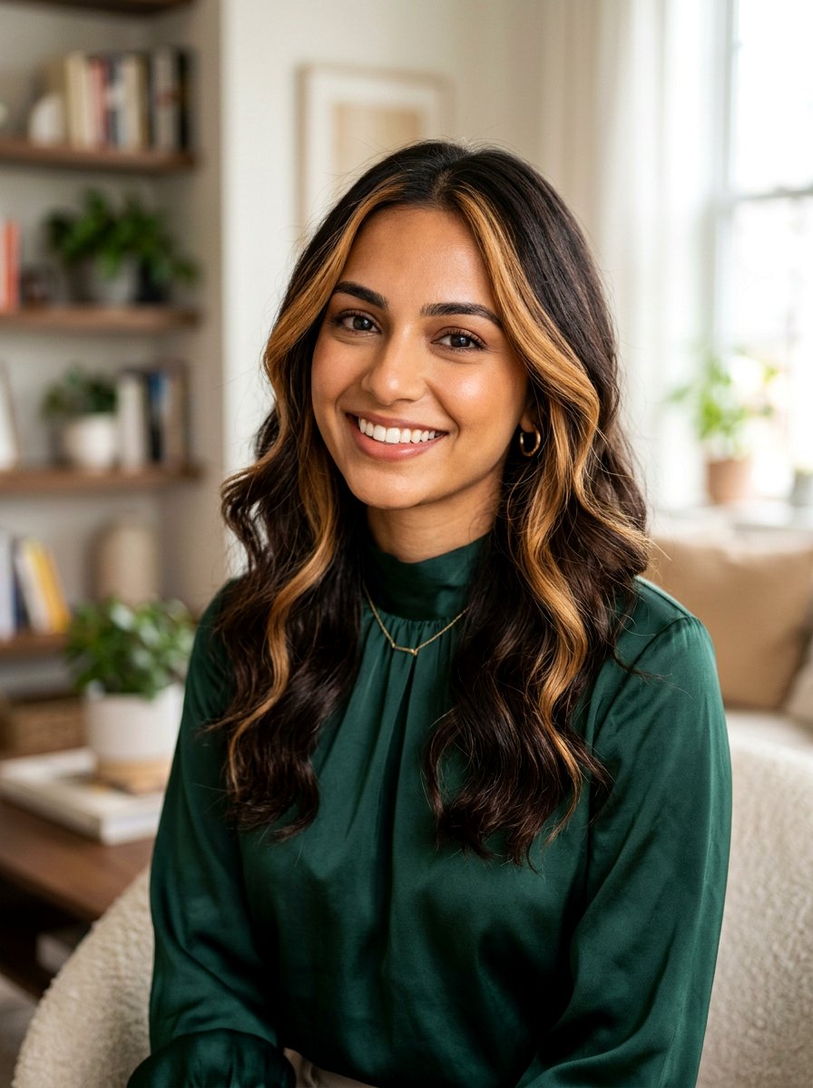 Caramel Money Piece - 20 subtle money piece for mature women - 20 subtle money piece for mature women