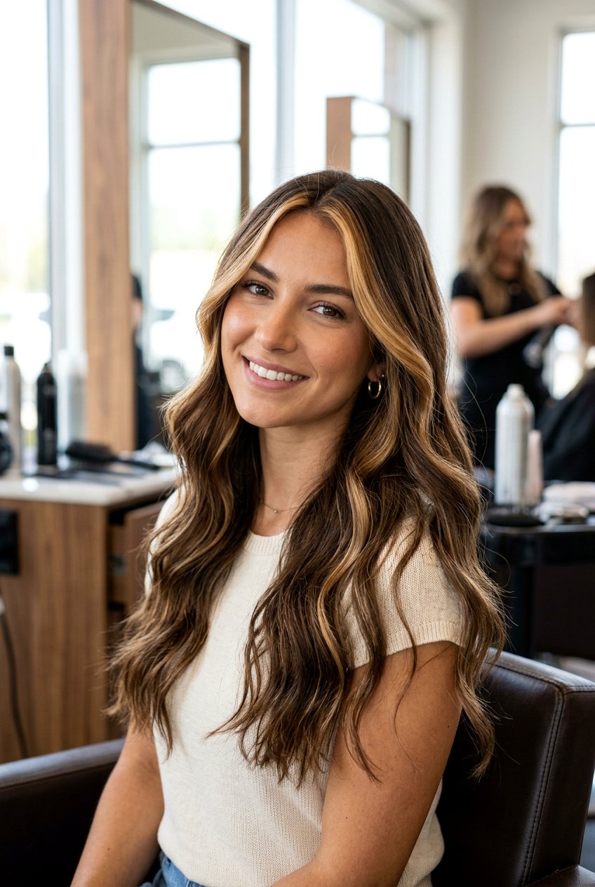 Caramel Money Piece On Brunette Hair - 20 caramel highlights on brown hair - 20 caramel highlights on brown hair